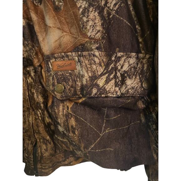 Woolrich Camo Hunting Jacket M Outdoor Guide Collection Full Zip Quilted Vintage - Picture 7 of 8